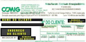 dados de cliente cemig